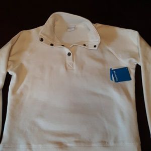 Columbia Women's White Pullover Sweatshirt Sz XL/T
